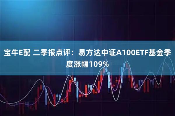 宝牛E配 二季报点评：易方达中证A100ETF基金季度涨幅109%